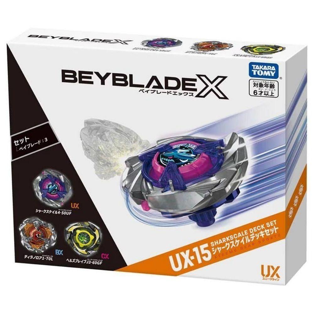 BEYBLADE X戰鬥陀螺UX-15 鮫鯊狂鱗改造組